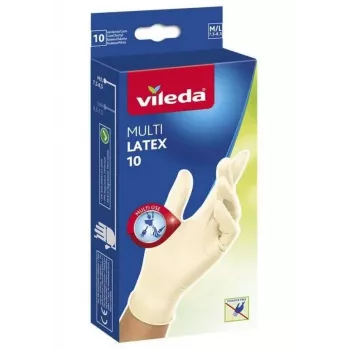 Vileda Natural Latex Cimdi, Izmērs M/L, 10 Pāri