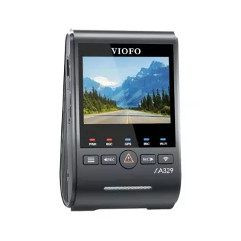 VIOFO A329S 1CH GPS 4K UHD Dash Camera ar Sony STARVIS 2 IMX678, iebūvēts GPS, Wi-Fi, Parking Mode, 2,4 collu LCD, Super kondensators, līdz 512GB