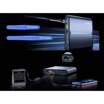 VIOFO BP100 12800 mAh LiFePO4 ārējais akumulators automašīnas videoregistratoriem
