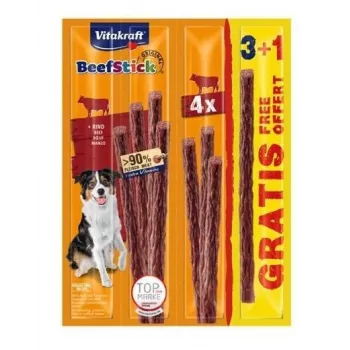 VITAKRAFT Beef Stick Beef Dog Treat 4-Pack (3+1 Free) 48 g
