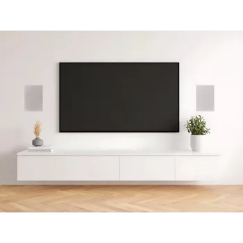Vivolink Iebūvējamo skaļruņu pāris 60W 2 joslu 6.5 collu zemfrekvences skaļrunis zīda kupola augstfrekvences skaļrunis balts (VLSPIW60W)