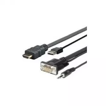 VivoLink PRO HDMI+USB un Micro VGA sienas panelis ar pārslēgu (PROHDMIMVGA3)