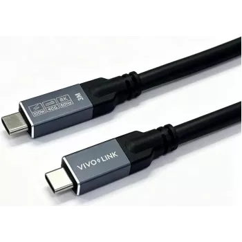 Vivolink USB4 USB-C uz USB-C kabelis 1m 40Gbps 100W 8K Enterprise-Tested (PROUSB4MM1)