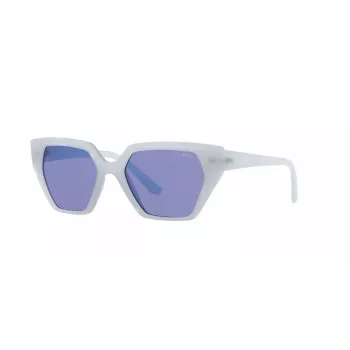 VOGUE VO5376S291976 Sieviešu kaķacs formas saulesbrilles caurspīdīgi brūnas 51mm