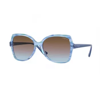 VOGUE VO5488S306048 Sieviešu kaķacs formas saulesbrilles Havana brūns gradients 56mm