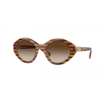VOGUE VO5576SB15081 Sieviešu kaķacs formas saulesbrilles Havana brūns gradients