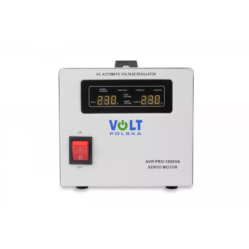 Volt Polska AVR Pro 1000VA Servo sprieguma stabilizators ar 3% precizitāti