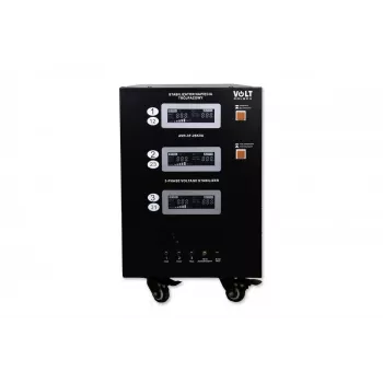 VOLT POLSKA AVR PRO 25000VA trīsfāzu automātiskais sprieguma stabilizators ar 3% precizitāti un servomotoru