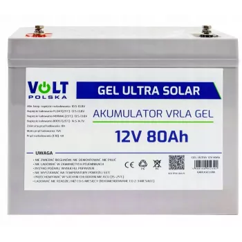 Volt Polska Gel VPRO 12V 80Ah akumulators