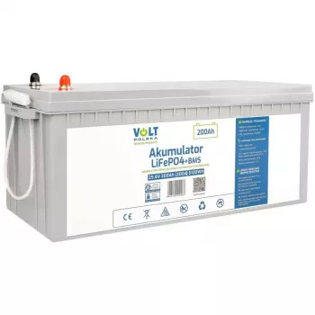 VOLT POLSKA LiFePO4 akumulators 25,6V 200Ah (150A)