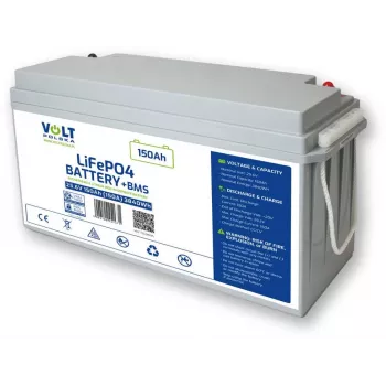 VOLT POLSKA Lithium Iron Phosphate (LiFePO4) Battery 25.6V 150Ah 150A