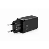 Voltage GaN lādētājs 67W, PD 3.0 / QC 3.0, 2x USB-C & 1x USB-A, EU spraudnis, melns