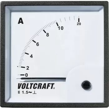 VOLTCRAFT AM-72X72/10A analogais panelmērītājs 10A AC ar kustīgā dzelzs sistēmu