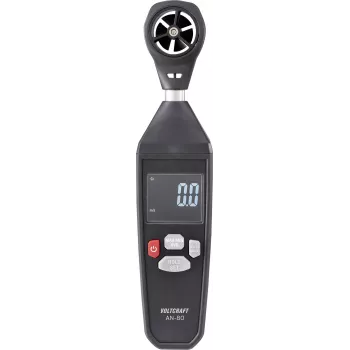 Voltcraft AN-80 anemometrs 0,3 līdz 30 m/s vēja ātrums, gaisa temperatūra, CFM