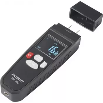 Voltcraft FM-80 materiāla mitruma mērītājs ar adatas un induktīvo funkciju kokam un būvmateriāliem VC-14432275