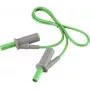 VOLTCRAFT Ļoti elastīgs drošības mērīšanas vads [4 mm lamelas kontaktdakša - 4 mm lamelas kontaktdakša] 0,5 m Zaļš MSB-501 10 A (VC-8063525)