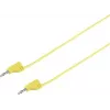 VOLTCRAFT Ļoti elastīgs mērīšanas vads [Lameļu kontaktdakša 2 mm - Lameļu kontaktdakša 2 mm] 0,6 m dzeltens MSB-200 2,2 A (VC-8557690)