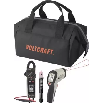 VOLTCRAFT HVAC mērinstrumentu komplekts VC-8013705 + VC-14465985 infrasarkanais pirometrs un strāvas mērkliešu multimetrs