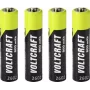VOLTCRAFT Micro (AAA) NiMH akumulatori 800 mAh 1,2 V, uzreiz lietojami, 4 gab. (VC-17275415)