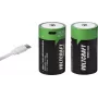 VOLTCRAFT Mono (D) Li-Ion akumulators 6000 mAh 1,5 V, 2 gab. ar USB-C uzlādi (VC-17275580)