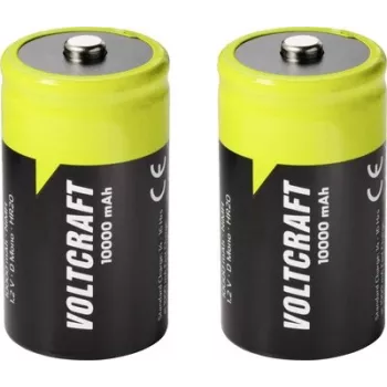 VOLTCRAFT Mono (D) NiMH akumulatori 10000 mAh 1.2 V, lietošanai gatavi, 2 gab. VC-17275505