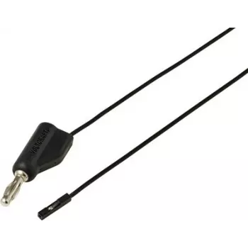 Voltcraft MSL-315 melnais mērīšanas vads, 4 mm banānu spraudnis uz 0,64 mm ligzdu, 1 m, 1 A, 30 V AC/60 V DC VC-17182175