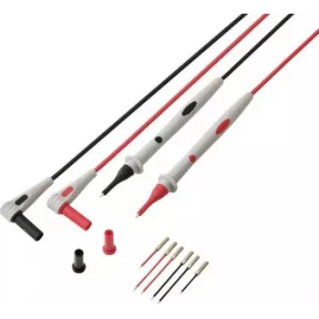 VOLTCRAFT MSL-530 mērīšanas vadu komplekts 4 mm banānu spraudnis uz testa zondi 1 m melns/sarkans 1 pāris VC-17766110