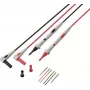 VOLTCRAFT MSL-530 mērīšanas vadu komplekts 4 mm banānu spraudnis uz testa zondi 1 m melns/sarkans 1 pāris VC-17766110