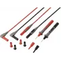 VOLTCRAFT MSL-820 Premium PVC testvadi, zelta kontakti, 1,2 m, 1 pāris (sarkans/melns) VC-17312685
