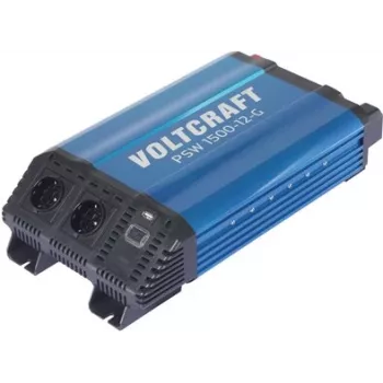 VOLTCRAFT PSW 1500-12-G tīrā sinusa sprieguma pārveidotājs 1500 W 12 V DC uz 230 V AC VC-14490405