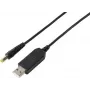 VOLTCRAFT USB uz 12V DC pastiprinātājs ar 5,5x2,1mm barrel spraudni un adapteru komplektu, 12W, 1A, melns (VC-18218585)