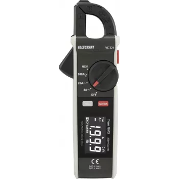 VOLTCRAFT VC-321 ISO kalibrēts digitālais strāvas mērītājs (clamp meter) CAT II 600V CAT III 300V 2000 Counts VC-15815575