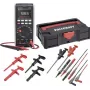 Voltcraft VC-831 True RMS digitālais multimetrs ar T-Loc Systainer, mērīšanas vadiem, krokodila spailēm, āķa spailēm un K tipa temperatūras zondi 3342859+2181316+1674350+167435