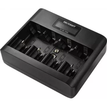 VOLTCRAFT VC-BC-5100 apaļo elementu lādētājs NiMH, NiCd, Li-Ion AA, AAA, C, D, 9V blokiem VC-17665940