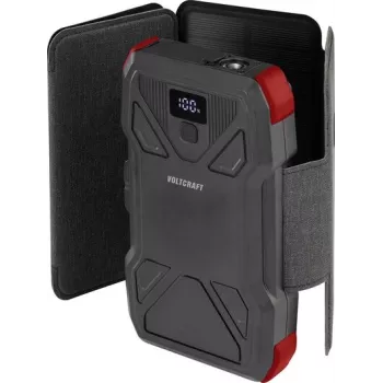 VOLTCRAFT VC-SPB-20.000 saules enerģijas banka 20000 mAh ar 1,5 W saules paneli, 3 A izeja, IP65, melna VC-14456835