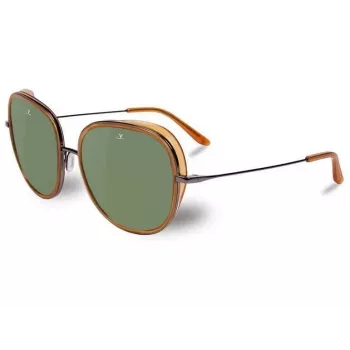 Vuarnet VL1629 Sieviešu saulesbrilles - Acetāta rāmis, Minerālstikla lēcas, 53mm lēcu platums, 17mm tilts, 145mm kājiņas - UV400 aizsardzība