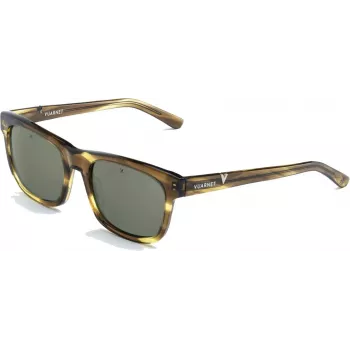 VUARNET Sieviešu Saulesbrilles VL20020004162 - Melns Acetāta Rāmis, Tīri Pelēkas Minerālstikla Lēcas, 52mm