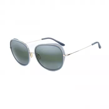VUARNET VL1629 sieviešu saulesbrilles – taisnstūra neilona rāmis, polarizētas minerālstikla lēcas, Pure Grey, 45mm