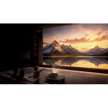 Wanbo X7 Pro Max Full HD projektors – 1080p, 1000 ANSI lūmeni, Android TV 14, WiFi 6, 300 collu attēls, melns