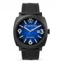 WATCHPEOPLE Sieviešu 700992 Analogais kvarca pulkstenis 45mm Melns ciparnīca Īsta ādas siksniņa