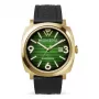 WATCHPEOPLE Sieviešu kvarca analogais pulkstenis 700988 (45mm) - Melns ciparnīca, mākslīgās ādas siksniņa