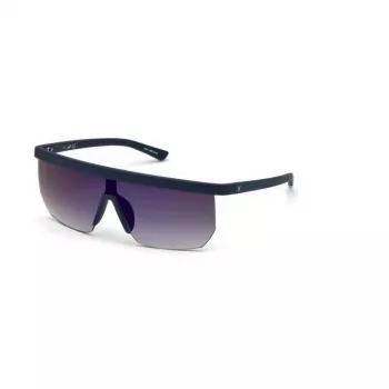 WEB EYEWEAR MAN Saulesbrilles WE0221-91X Taisnstūra Acetāta Melns Rāmis Pelēkas Lēcas 54mm