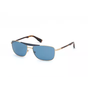 WEB EYEWEAR MAN Saulesbrilles WE0274-6032V Havana Green Rectangular Acetate 60/16/140 mm