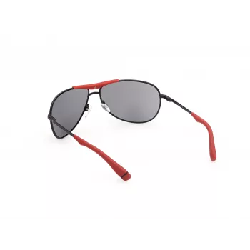 WEB EYEWEAR Vīriešu Saulesbrilles WE0296-6602A Melnas/Pelēkas 66/14/125 mm