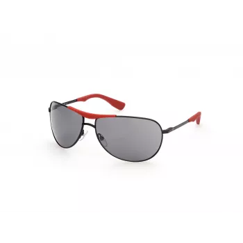 WEB EYEWEAR Vīriešu Saulesbrilles WE0296-6602A Melnas/Pelēkas 66/14/125 mm