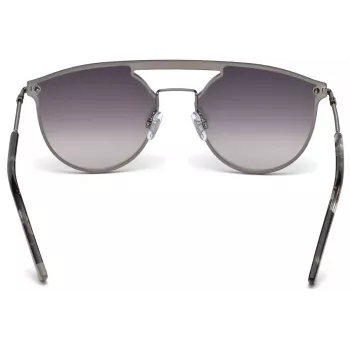 WEB EYEWEAR WE0193-08C Unisex taisnstūra saulesbrilles Havana acetāta rāmis Brūnas polikarbonāta lēcas UV400