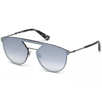 WEB EYEWEAR WE0193-08C Unisex taisnstūra saulesbrilles Havana acetāta rāmis Brūnas polikarbonāta lēcas UV400
