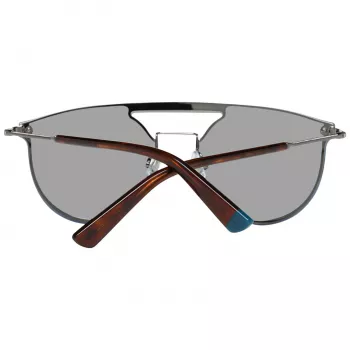 WEB EYEWEAR WE0193-13808V Unisex saulesbrilles - spīdīgs melns rāmis, dūmu lēcas, 54 mm