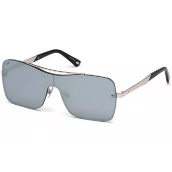WEB EYEWEAR WE0202-16C Unisex Sauļošanās Brilles Shiny Black Rāmis Pelēkas Lēcas 54mm