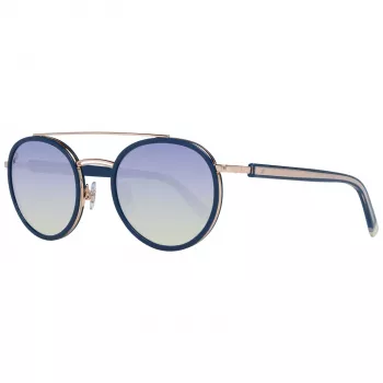 WEB EYEWEAR WE0225-5290W Unisex saulesbrilles, melns rāmis, pelēkas lēcas, 52/22/145 mm